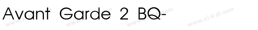 Avant Garde 2 BQ字体转换